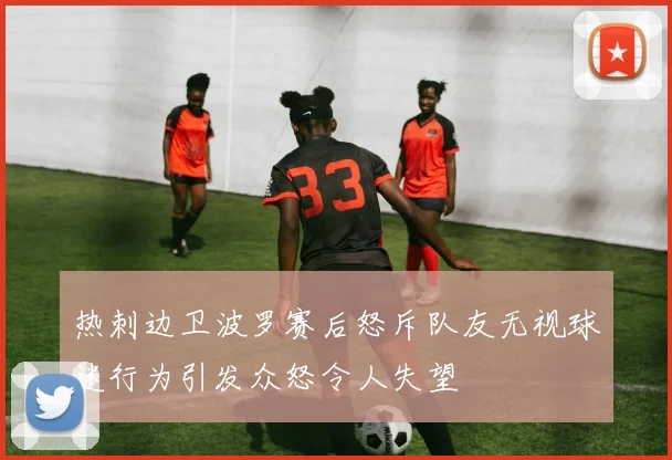 热刺边卫波罗赛后怒斥队友无视球迷行为引发众怒令人失望