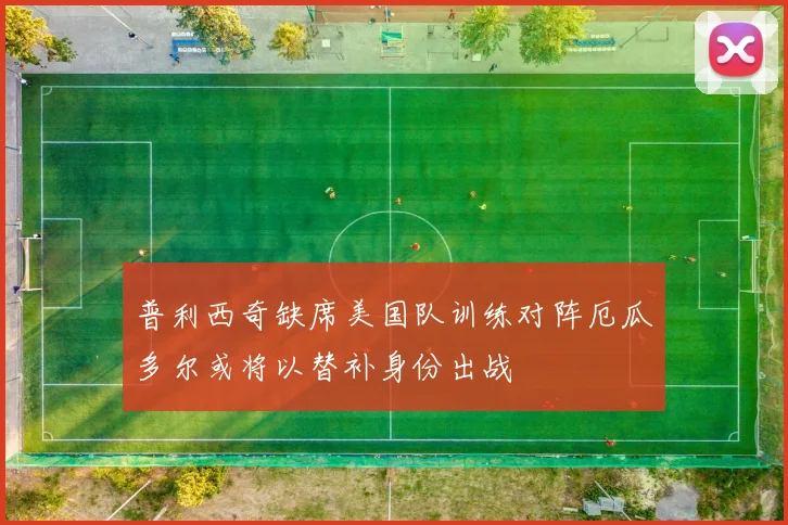 普利西奇缺席美国队训练对阵厄瓜多尔或将以替补身份出战